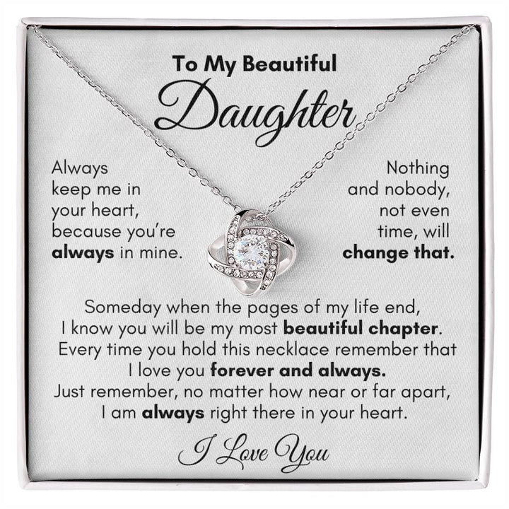 To My Beautiful Daughter - Special Moon and Star Necklace – Voowow