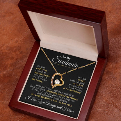 To My Soulmate "My Missing Piece" Necklace