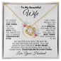 To My Beautiful Wife | Love Your Husband | Love Knot Necklace