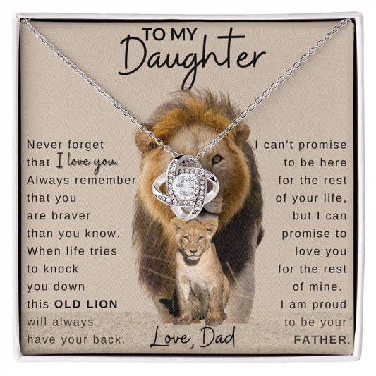 Daughter - You are Brave - Necklace