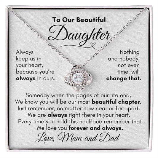 To Our Beautiful Daughter - Love Mom and Dad