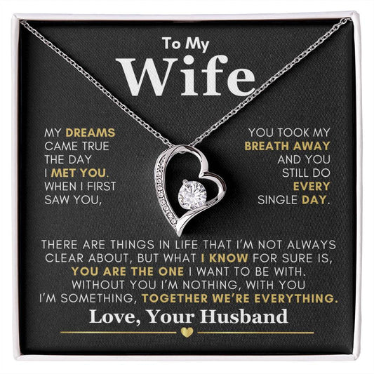 Beautiful Gift for Wife "Together We're Everything" Necklace