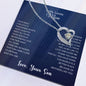 To My Lovely Mom | Thank You - Forever Love Necklace