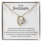 To My Soulmate | I Love You Until The End Of Time - Forever Love Necklace