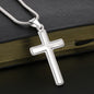 To My Son | Never Forget That I Love You - Stainless Steel Cross Necklace